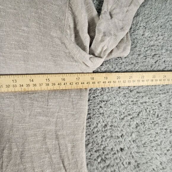 J. Jill Infinity Sweater Womens M Beige Linen Blend‎ Pullover Stretch Oversized - Picture 10 of 10